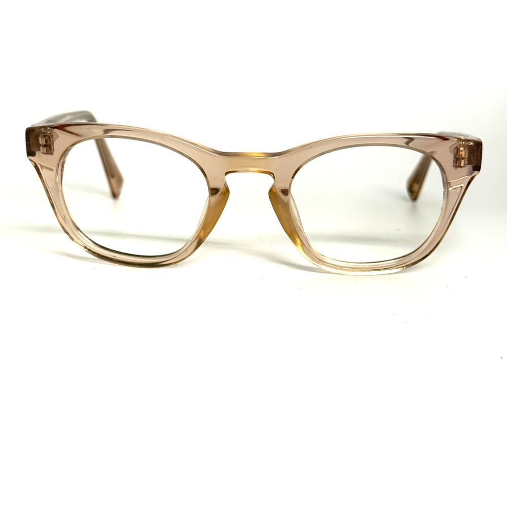 Warby Parker Caspar 668 Eyeglasses Frames Rose Water‎ Peach 48-23-145 Womens